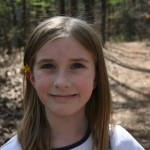 Anna with flower