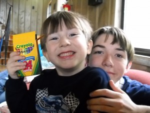 Christopher with big brother, Josh!